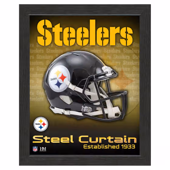 Pittsburgh Steelers NFL Team Helmet Framed Photo view 1