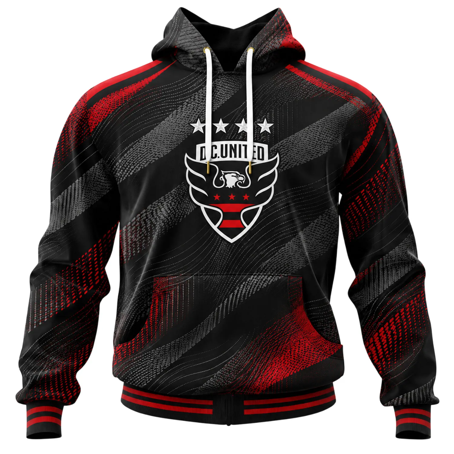 DC United Black Hoodie Custom – Premium Fan Apparel