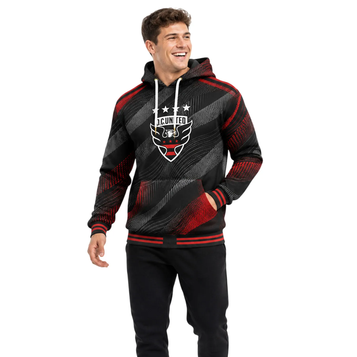 DC United Black Hoodie Custom – Premium Fan Apparel