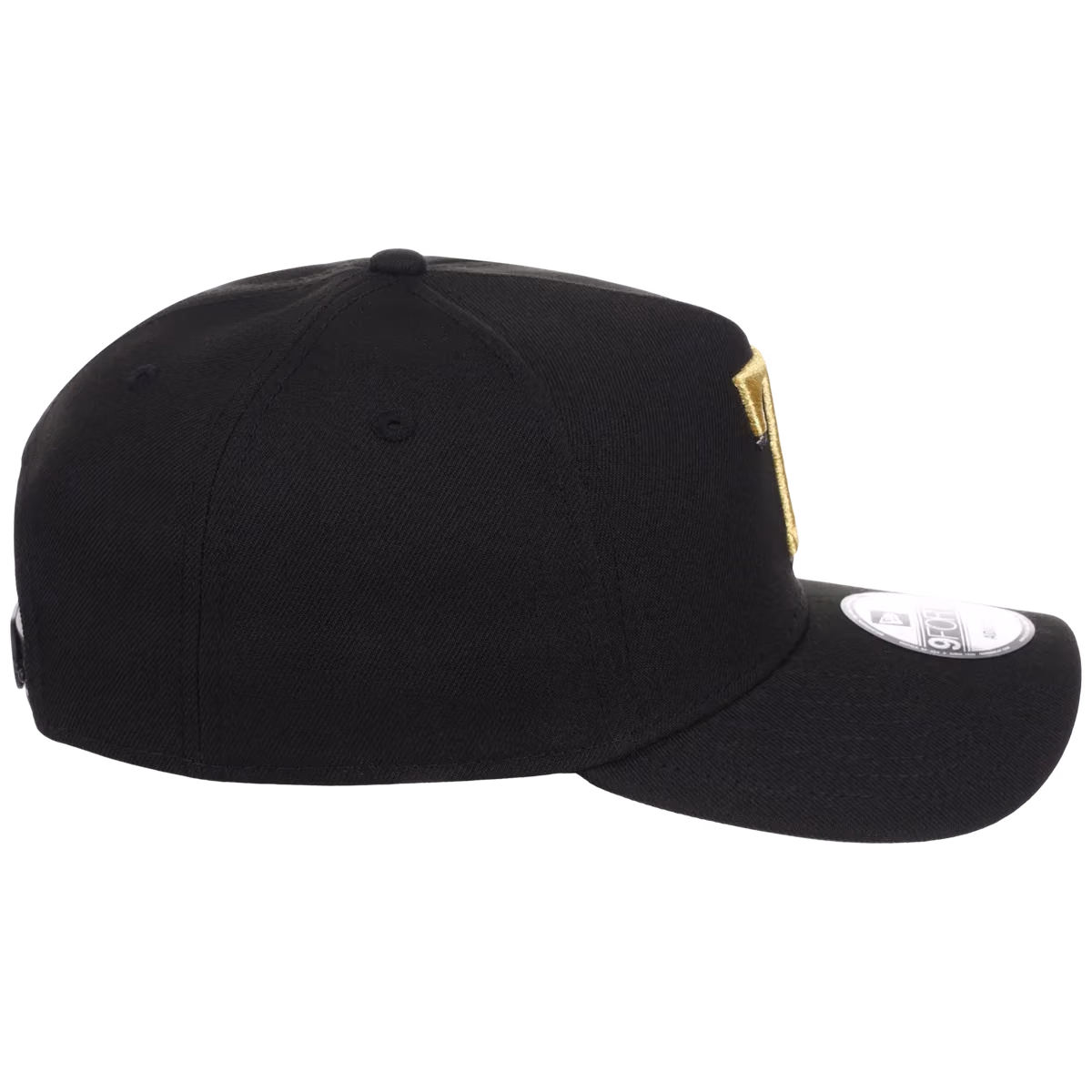 Texas Rangers MLB Black x Gold FASHION CORE New Era 9FORTY A-Frame detail view