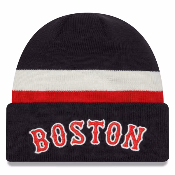 Boston Red Sox Retro New Era MLB Beanie Knit product photo