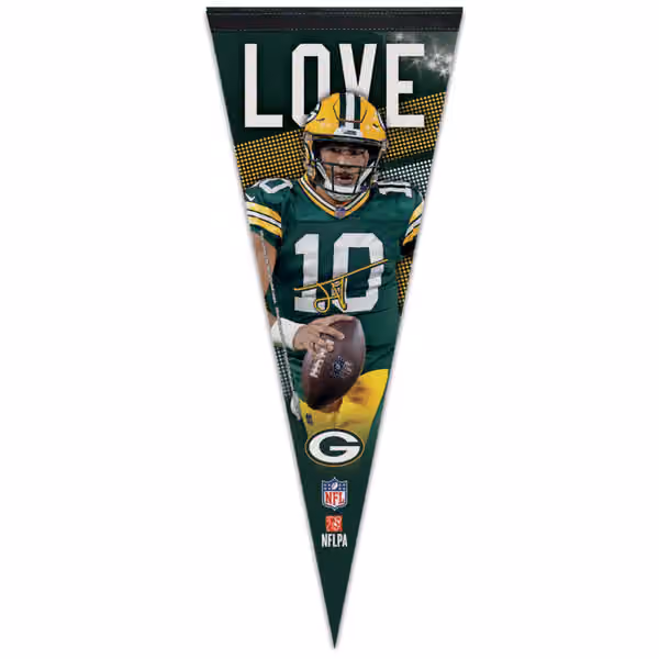 Jordan Love Green Bay Packers Player Premium WinCraft NFL Pennant view 1