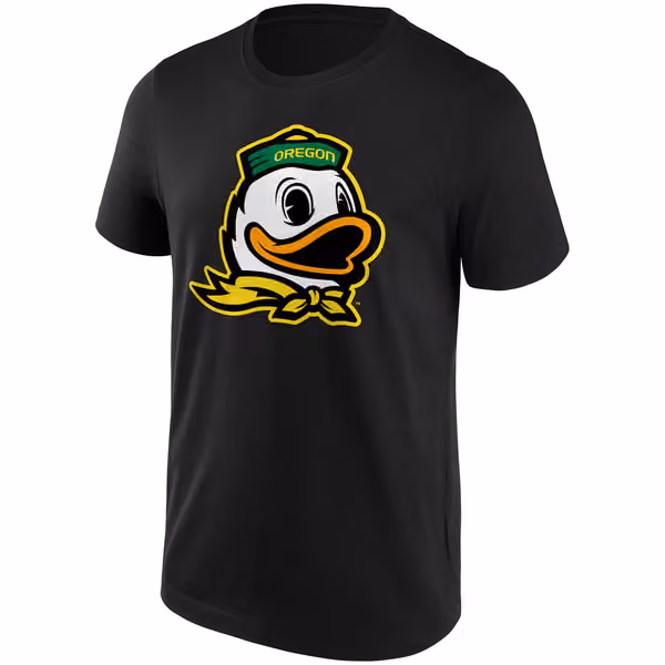 Oregon Ducks Primary Logo NCAA T-Shirt Black view 1