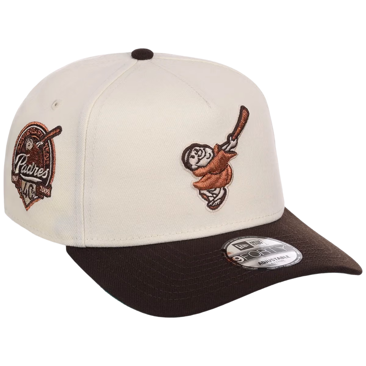 San Diego Padres MLB Walnut Reserve New Era 9FORTY A-Frame front view