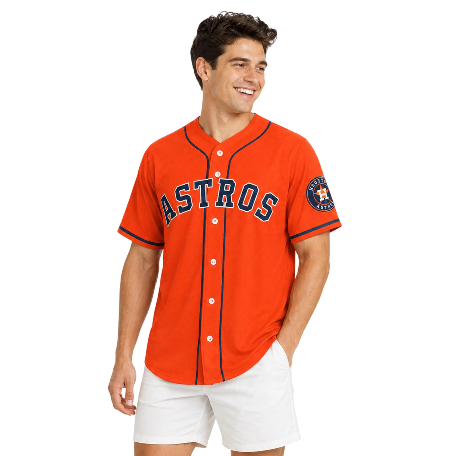 Houston Astros Baseball Jersey Custom Exclusive Orange