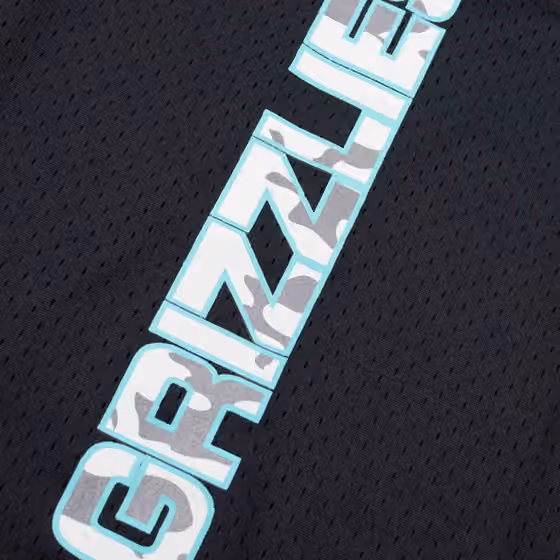 Vancouver Grizzlies Mitchell & Ness Camo Reflective NBA Crew Mesh Jersey view 5