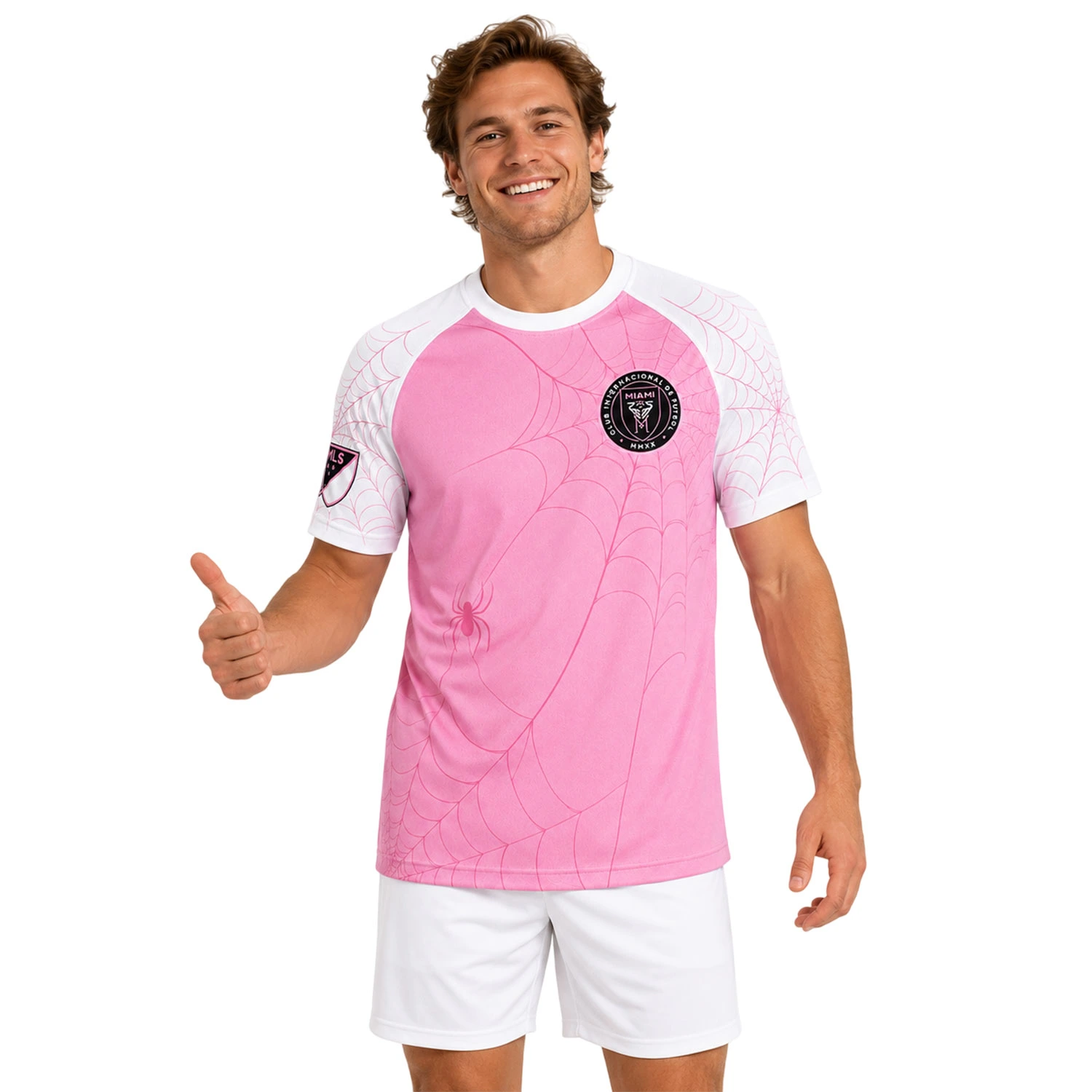 Inter Miami x Spiderman Pink White Jersey – Custom Fearless Look