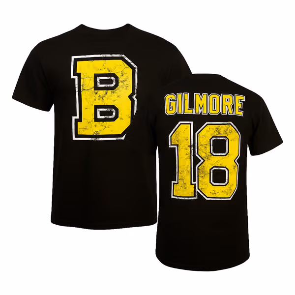 Happy Gilmore #18 Boston T-Shirt Black view 1