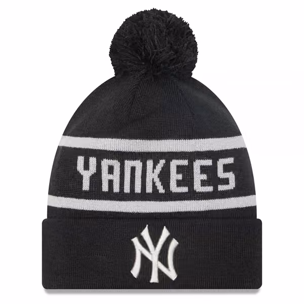 New York Yankees New Era Jake Cuff MLB Knit Hat Black product photo