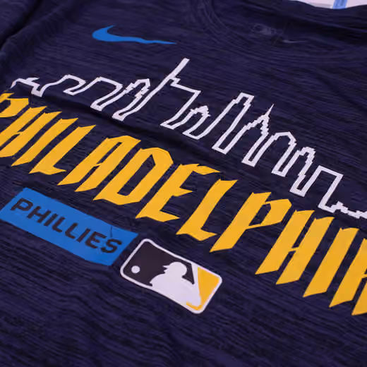 Philadelphia Phillies City Connect 2026 MLB Authentic Velocity T-Shirt Navy view 3