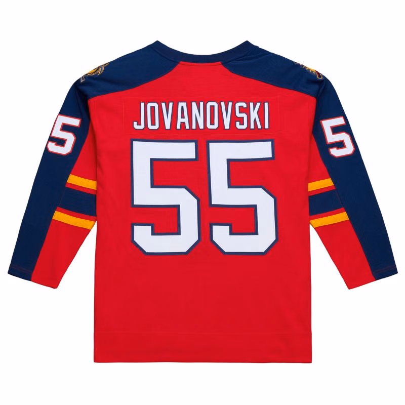 Ed Jovanovski #55 Florida Panthers 2013-14 Premium Power Play NHL Jersey Red view 1