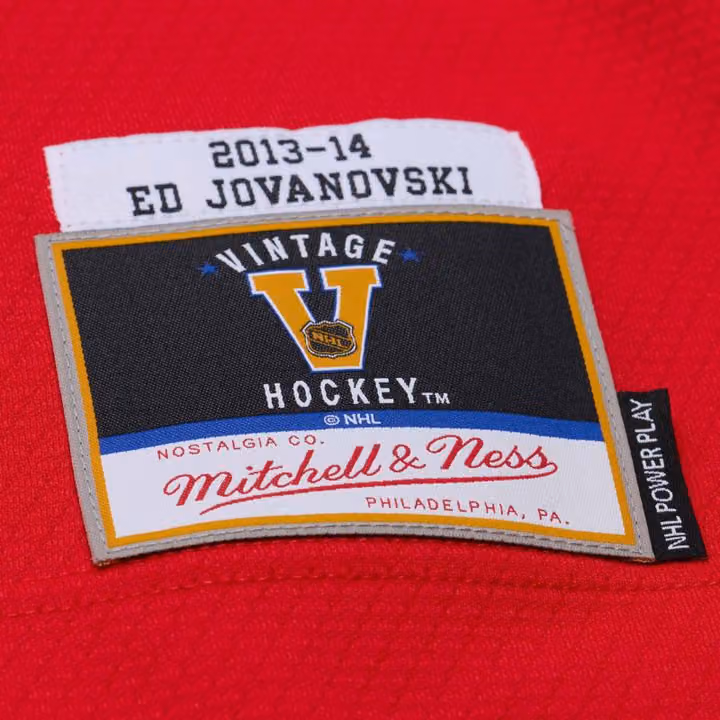 Ed Jovanovski #55 Florida Panthers 2013-14 Premium Power Play NHL Jersey Red view 3