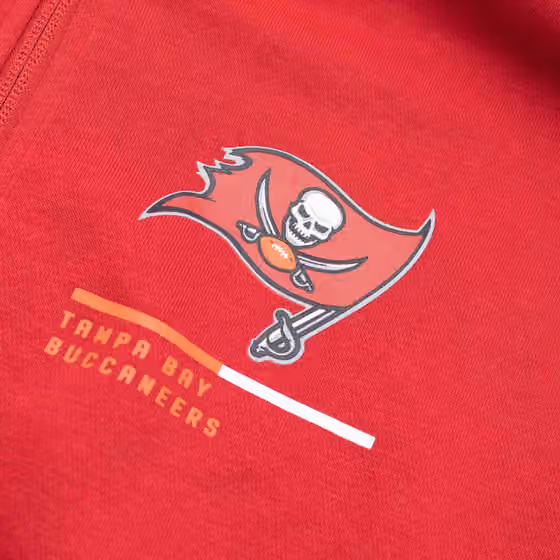 Tampa Bay Buccaneers Nike Legacy NFL Hoodie Zipper Red view 3