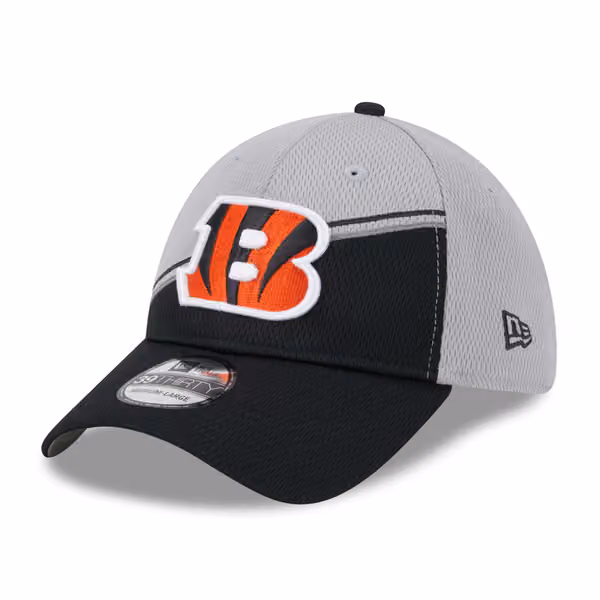 Cincinnati Bengals Colorway 2023 NFL Sideline New Era 39THIRTY Flex Cap Gray product photo