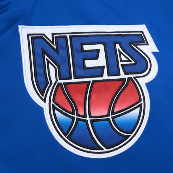 New Jersey Nets Mitchell & Ness Heavyweight Satin NBA Jacket view 4