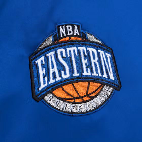New Jersey Nets Mitchell & Ness Heavyweight Satin NBA Jacket view 3