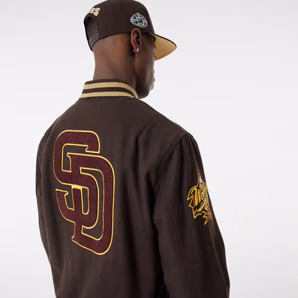 San Diego Padres 1998 World Series New Era MLB Varsity Jacket view 3