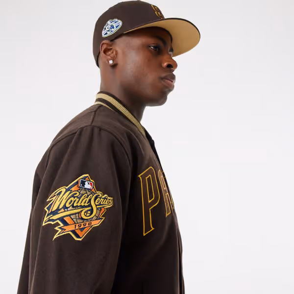 San Diego Padres 1998 World Series New Era MLB Varsity Jacket view 6