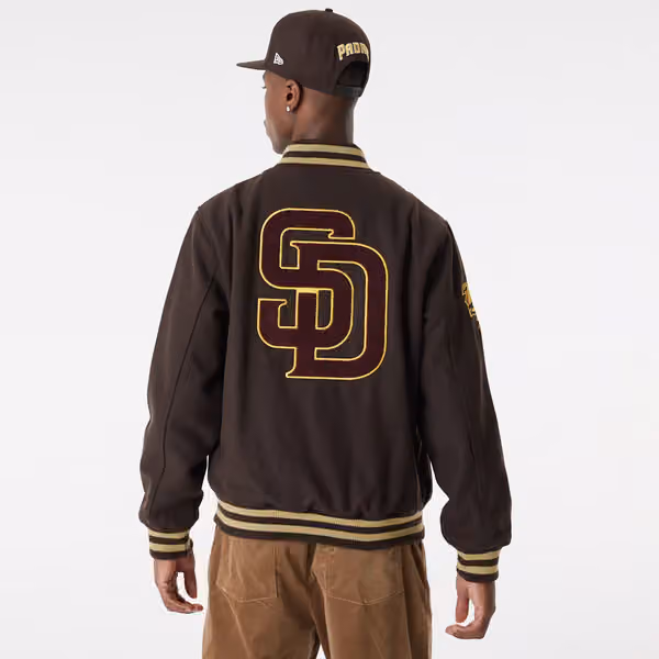 San Diego Padres 1998 World Series New Era MLB Varsity Jacket view 2