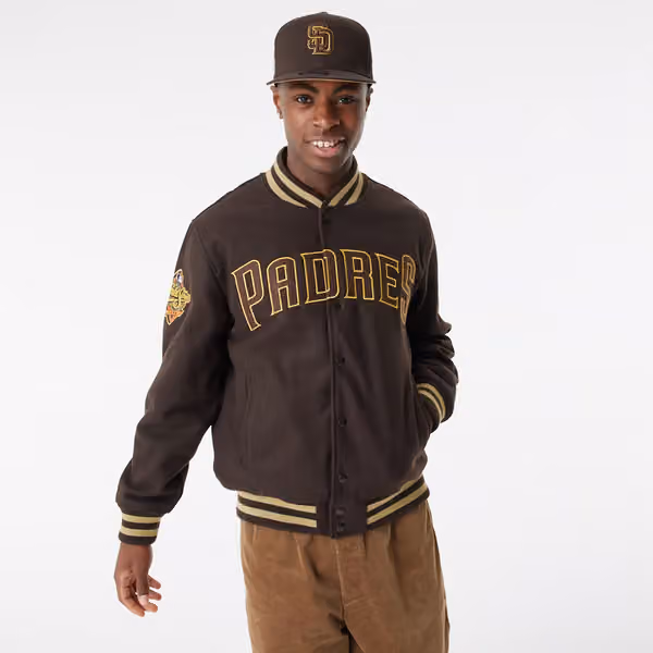 San Diego Padres 1998 World Series New Era MLB Varsity Jacket view 1