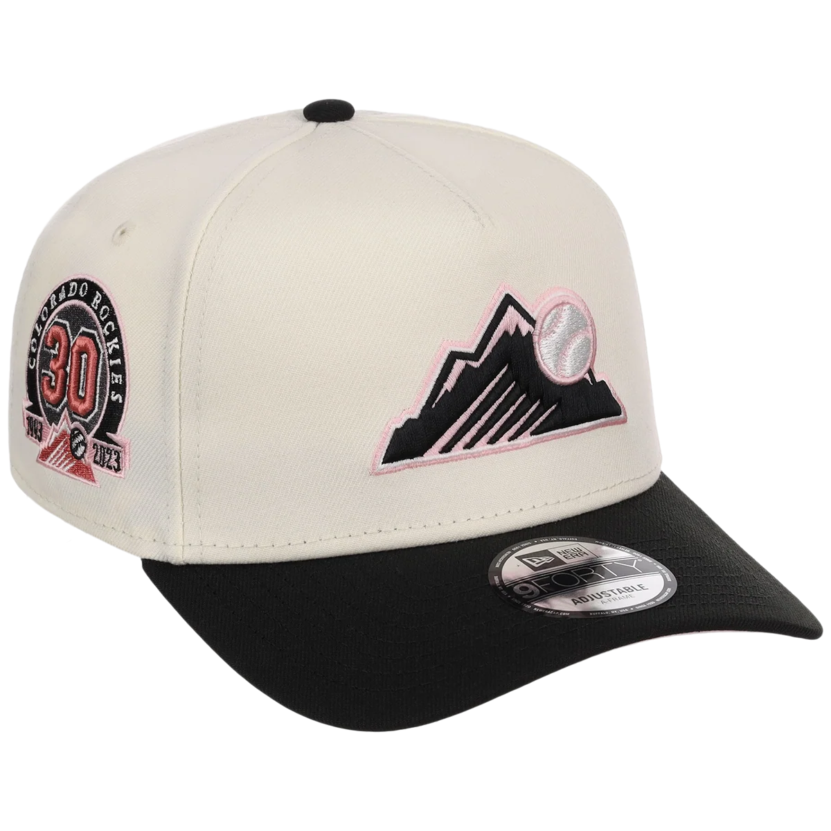 Colorado Rockies MLB Chrome Blinky New Era 9FORTY A-Frame front view