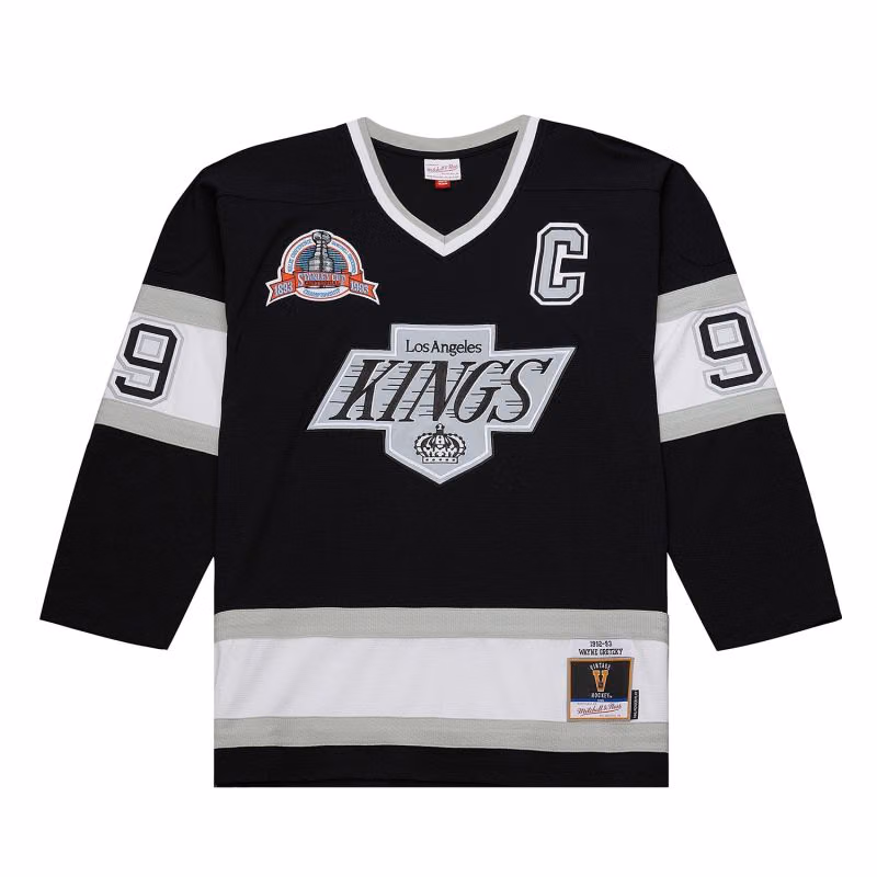 Wayne Gretzky #99 Los Angeles Kings 1992-93 Premium Power Play NHL Jersey Black view 2
