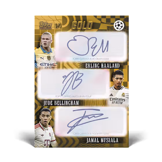 2024/25 Topps UEFA Club Competitions GOLD Football Hobby Box view 3