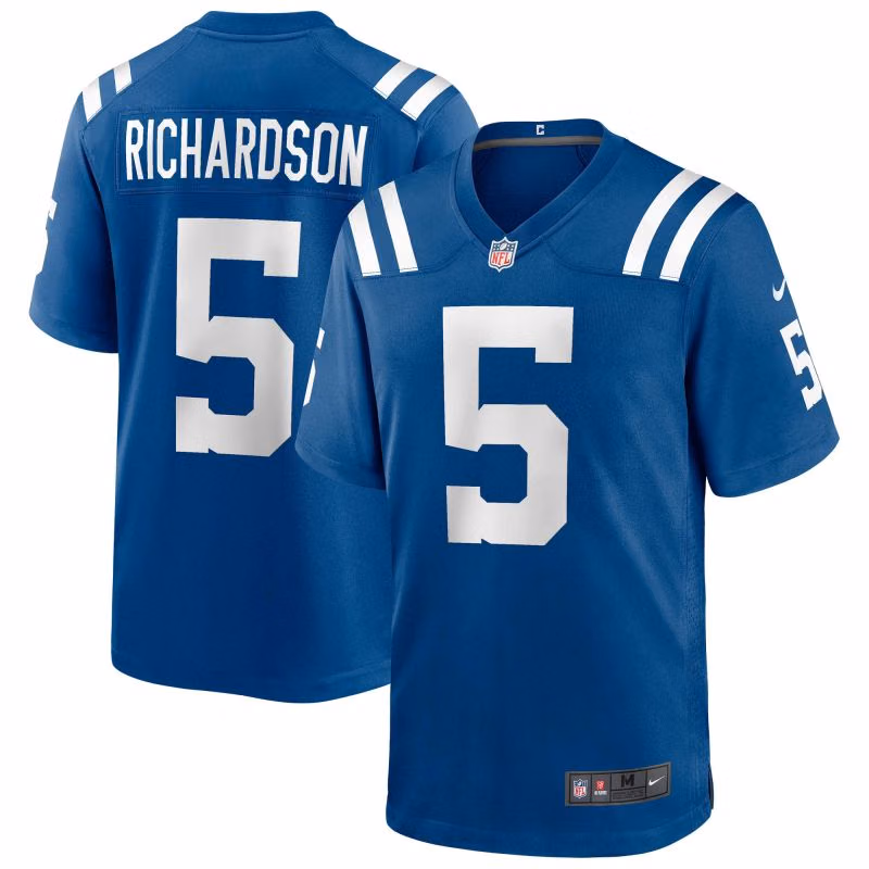 Anthony Richardson #5 Indianapolis Colts Nike Game NFL Jersey Blue view 1