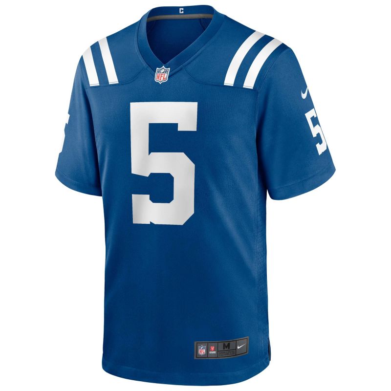 Anthony Richardson #5 Indianapolis Colts Nike Game NFL Jersey Blue view 2