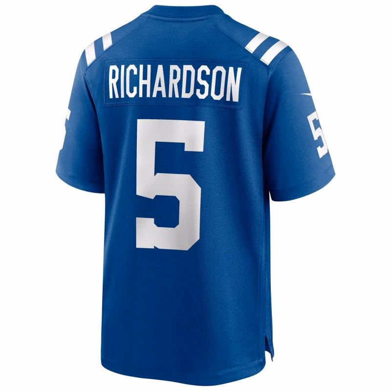 Anthony Richardson #5 Indianapolis Colts Nike Game NFL Jersey Blue view 3