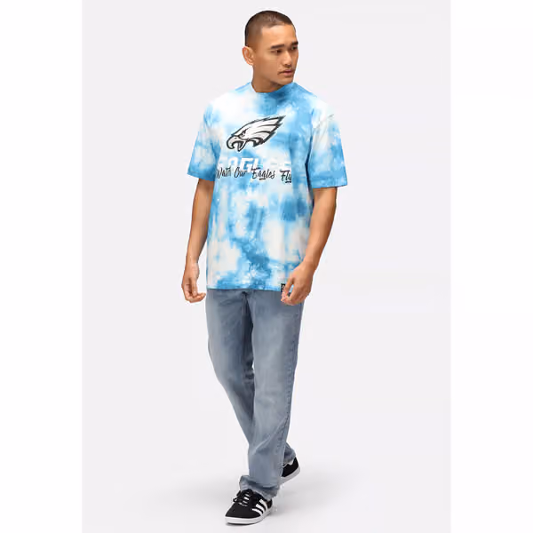 Philadelphia Eagles Tie-Dye Recovered Relaxed NFL T-Shirt view 6