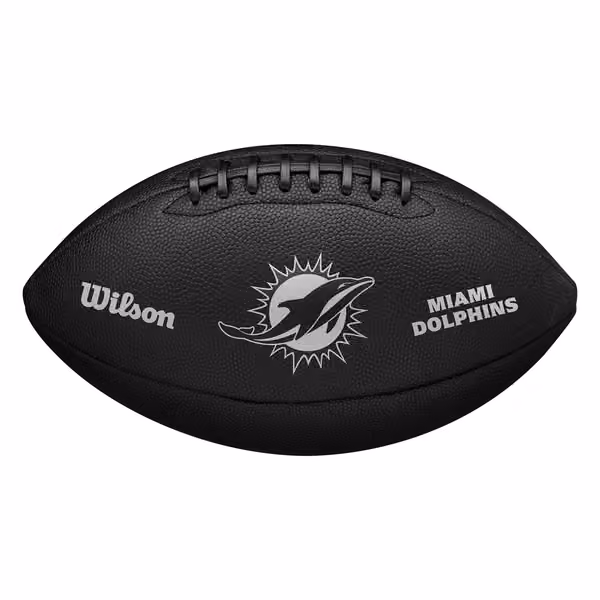 Miami Dolphins Wilson Metallic Premiere Full Size NFL Football view 1