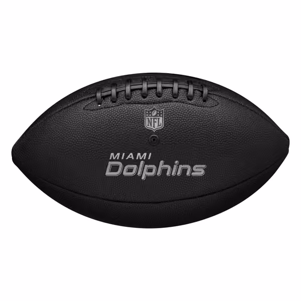 Miami Dolphins Wilson Metallic Premiere Full Size NFL Football view 2