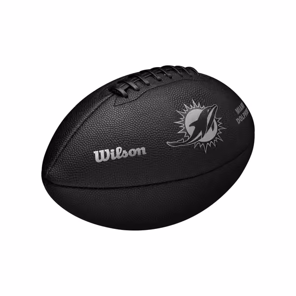 Miami Dolphins Wilson Metallic Premiere Full Size NFL Football view 5