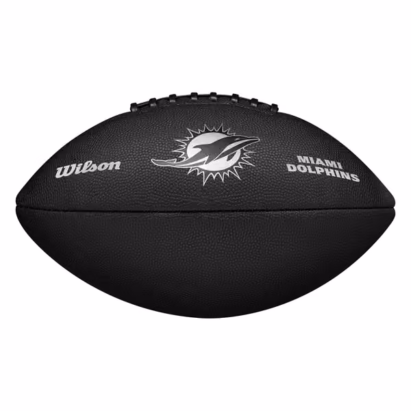 Miami Dolphins Wilson Metallic Premiere Full Size NFL Football view 6