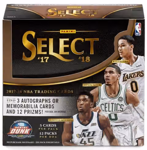 2017/18 Panini Select Basketball Hobby Box NBA view 1