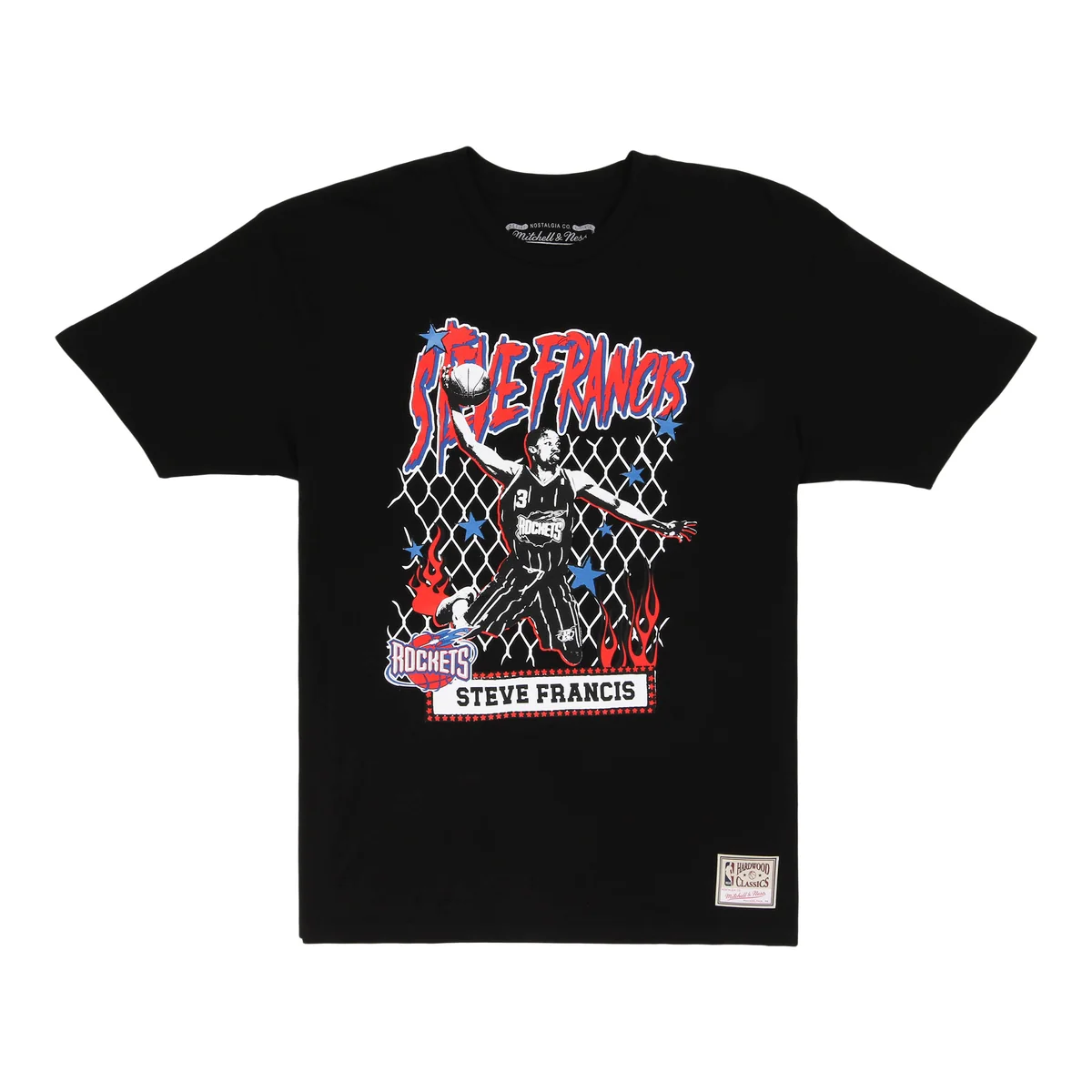 NBA Mitchell & Ness NBA Street Player Tee - Houston Rockets front view