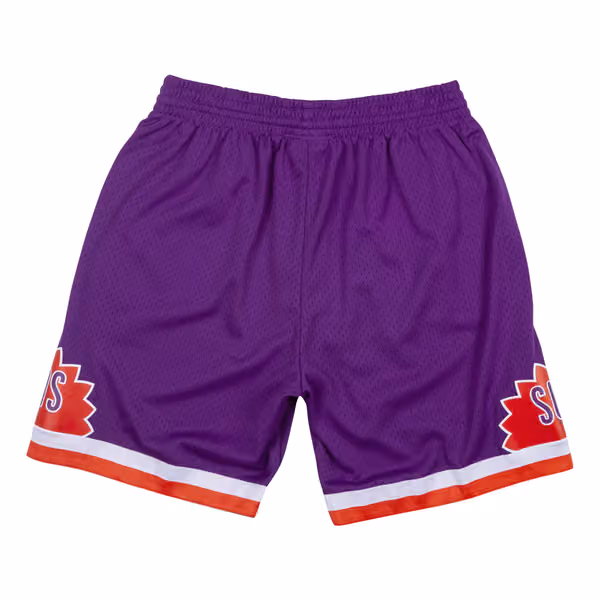 Phoenix Suns 1991-92 Mitchell & Ness Swingman NBA Shorts Purple view 2