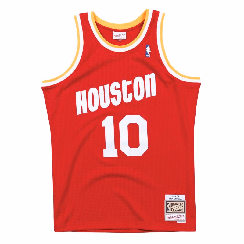 Sam Cassell #10 Houston Rockets 1993-94 Swingman NBA Jersey Red view 1