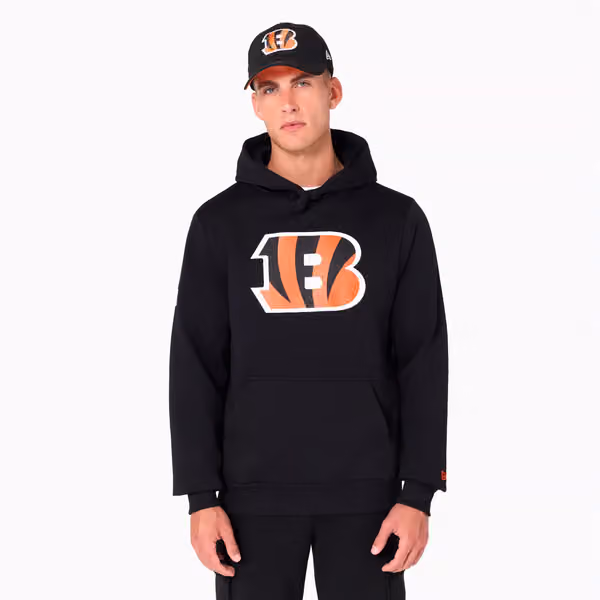 Cincinnati Bengals Logo Hoodie NFL Sweatshirt Black view 1