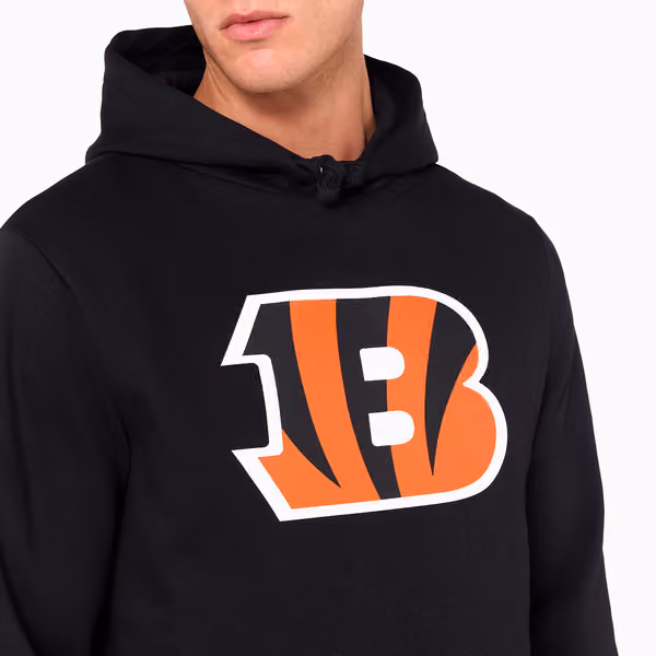 Cincinnati Bengals Logo Hoodie NFL Sweatshirt Black view 5