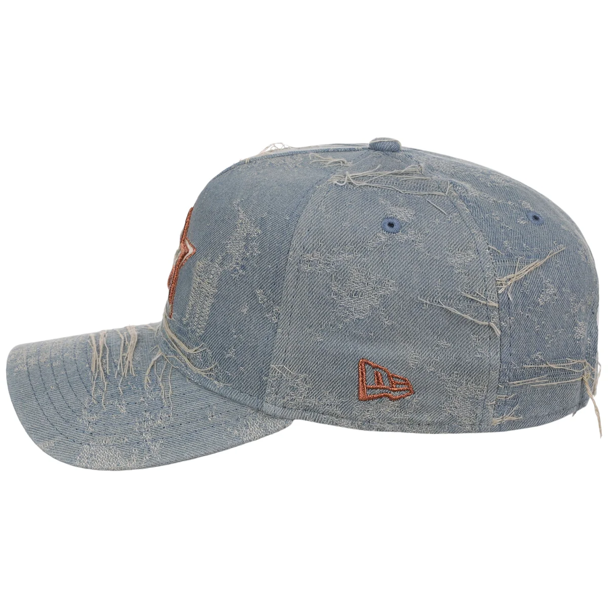 Houston Astros MLB Oxidized Denim New Era 9FORTY A-Frame detail view