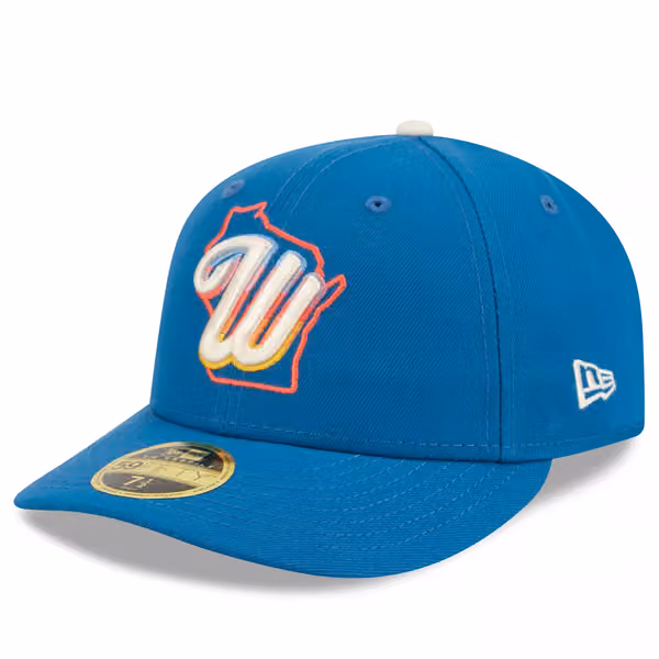 Milwaukee Brewers MLB Authentic City Connect Low Profile 59FIFTY Fitted Cap Blue product photo