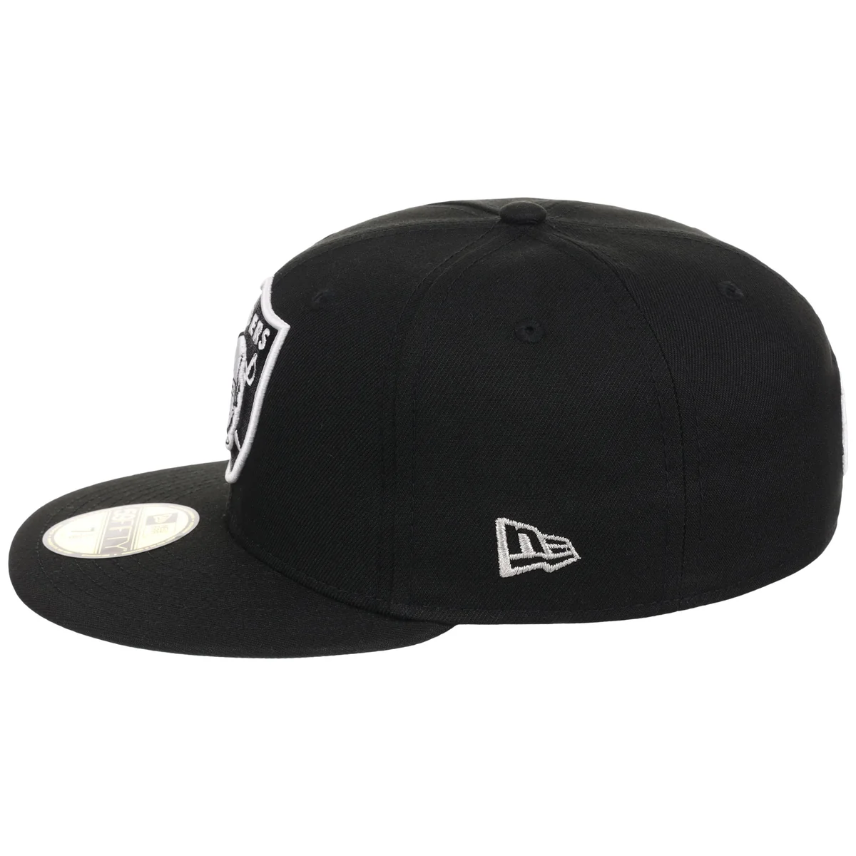Las Vegas Raiders NFL Black Dome New Era 59FIFTY detail view