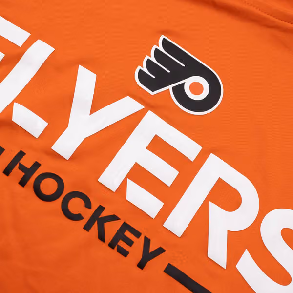 Philadelphia Flyers 2025/26 Authentic Pro Rink Tech NHL T-Shirt Orange view 3