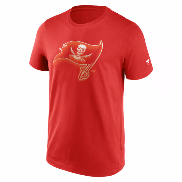 Tampa Bay Buccaneers Chrome Logo NFL T-Shirt Red view 1