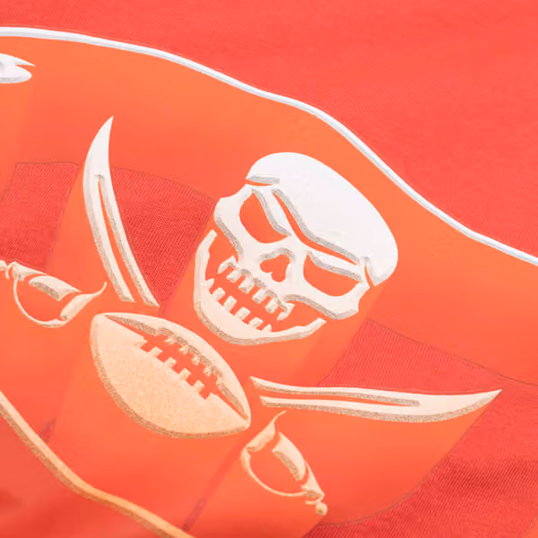 Tampa Bay Buccaneers Chrome Logo NFL T-Shirt Red view 3