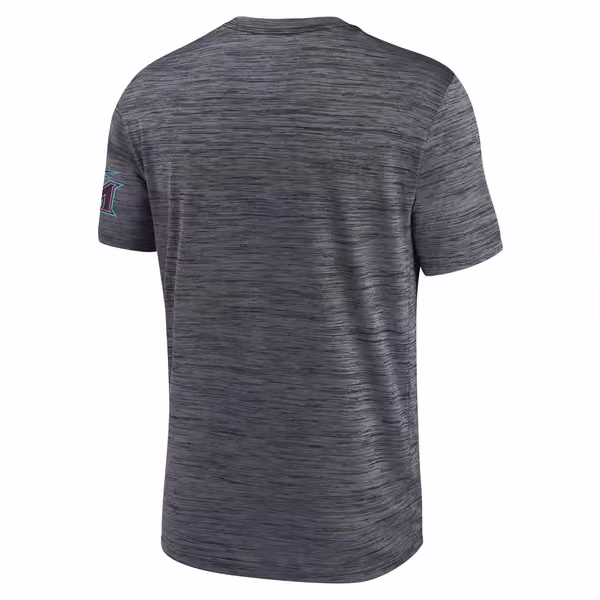 Miami Marlins City Connect 2026 MLB Authentic Velocity T-Shirt Gray view 2