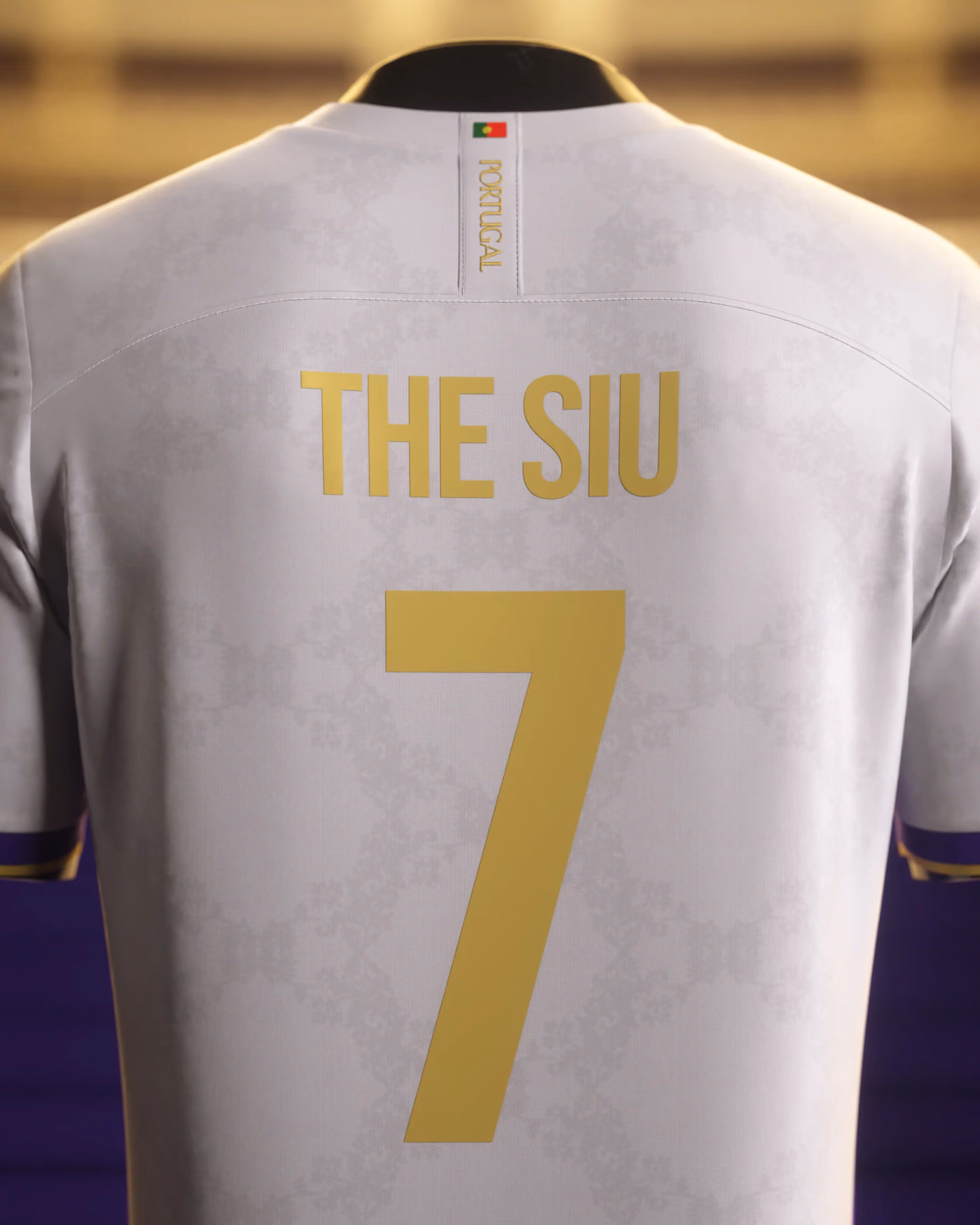Jersevo Custom Personalized The Siu Jersey (Madrid Edition) back view