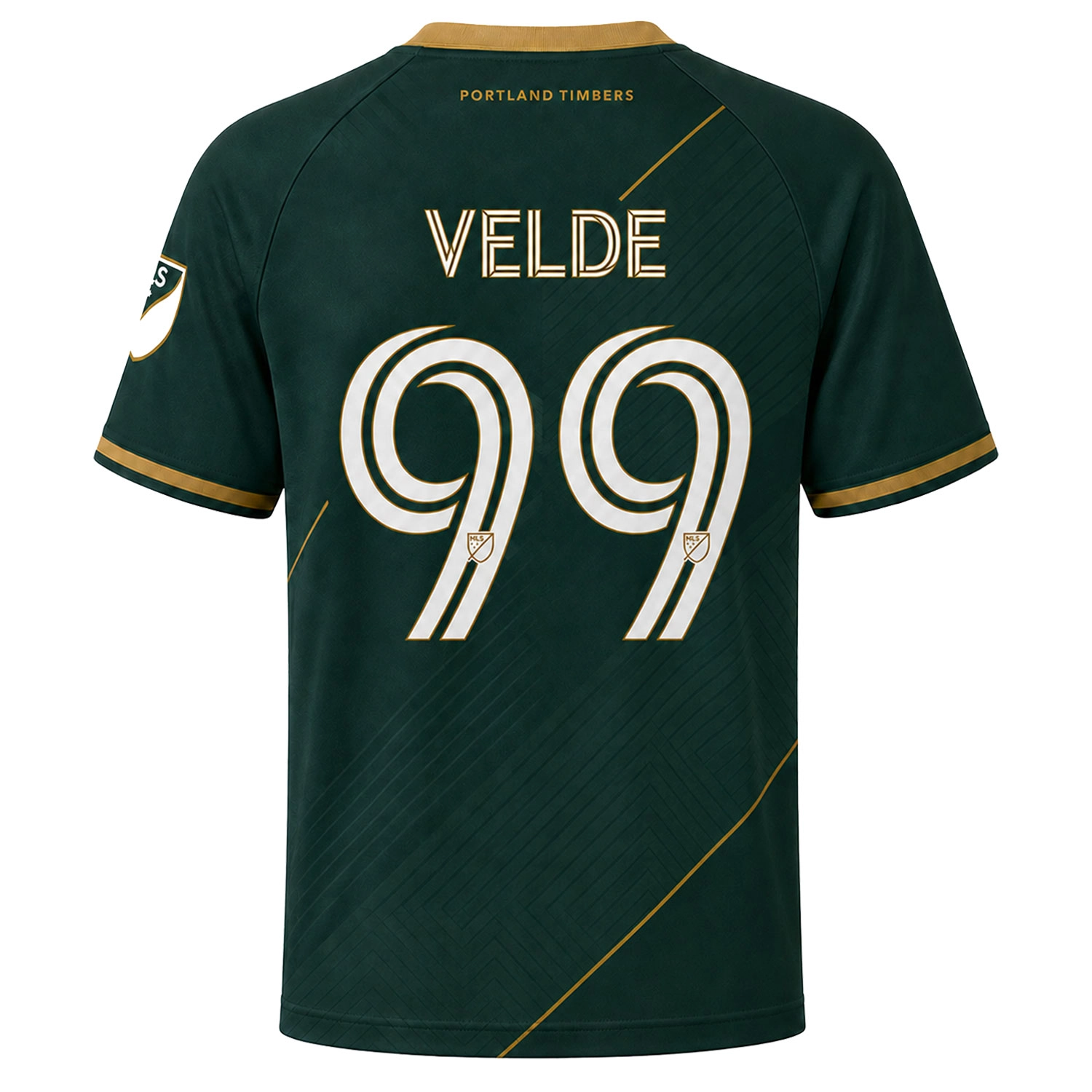 Kristoffer Velde Portland Timbers Jersey Exclusive Green Gold